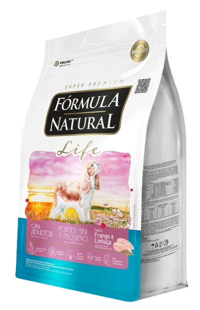Ração Fórmula Natural Super Premium Life Cães Adultos Portes Mini e Pequeno 7Kg