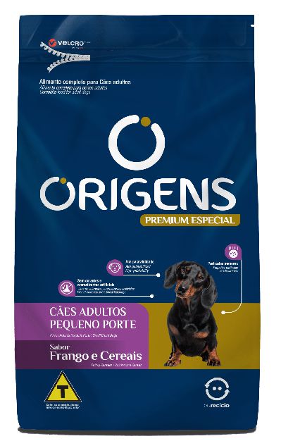 Ração Origens Premium Especial Cães Adultos Mini e Pequeno Frango e Cereais 10,1Kg