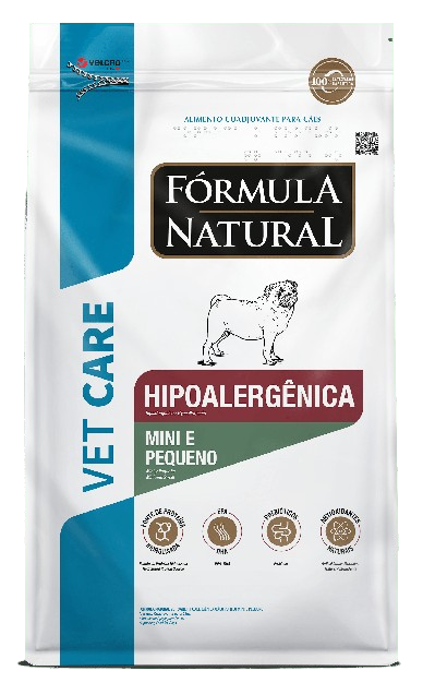 Ração Fórmula Natural Vet Care Hipoalergênica Cão Mini e Pequeno 2Kg