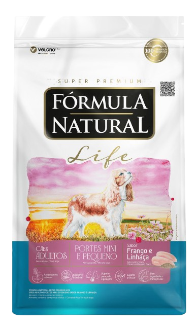Ração Fórmula Natural Super Premium Life Cães Adultos Portes Mini e Pequeno