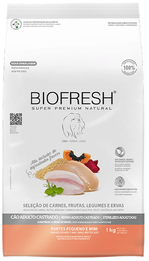 Ração Biofresh Cães Adultos Pequenos e Mini 3Kg