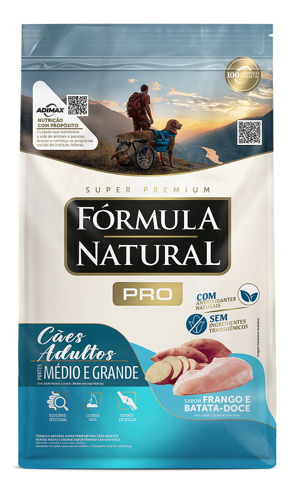 Ração Fórmula Natural Super Premium Pro Cães Adultos Médio e Grande 15Kg