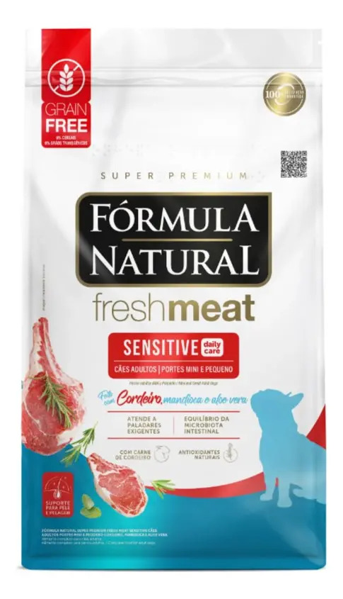 Ração Fórmula Natural Sensitive Cão Adulto Mini e Pequeno 2,5Kg