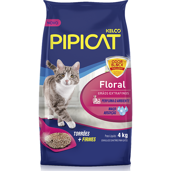 Areia Pipicat Floral 4Kg