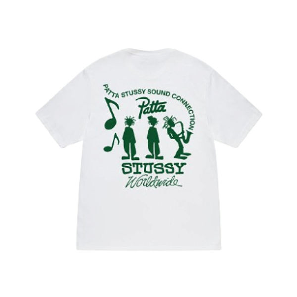 Camiseta Stussy x Patta Sound connection