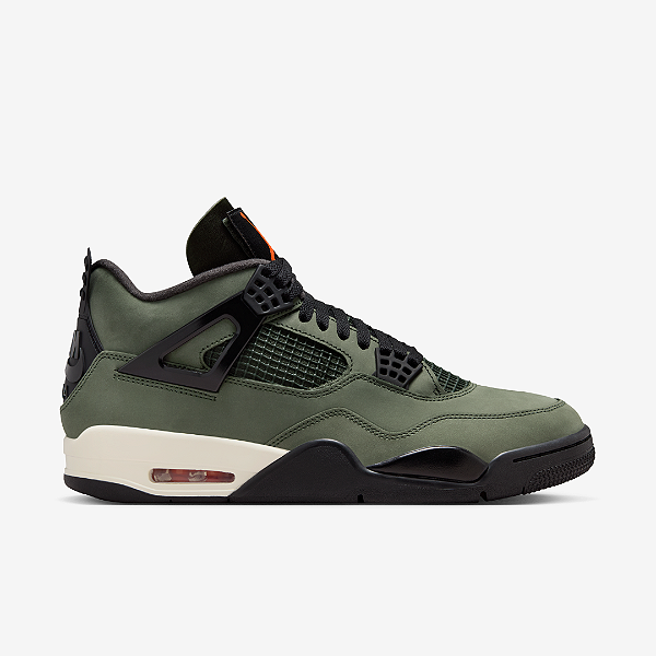 Tênis Jordan 4 Retro OG SP Undefeated 2025 Verde Militar