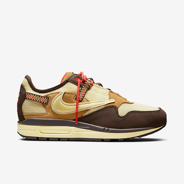 Tênis Nike Air Max 1 Travis Scott Cactus Jack Baroque Brown