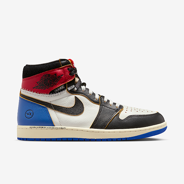 Tênis Union LA x Fragment x Air Jordan 1 Retro High OG SP Varsity Red Sport Royal