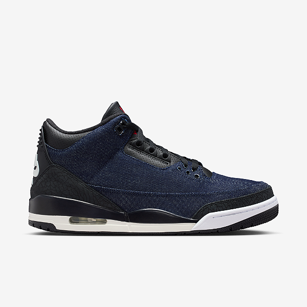 Tênis Air Jordan 3 Retro Levi’s Indigo Azul