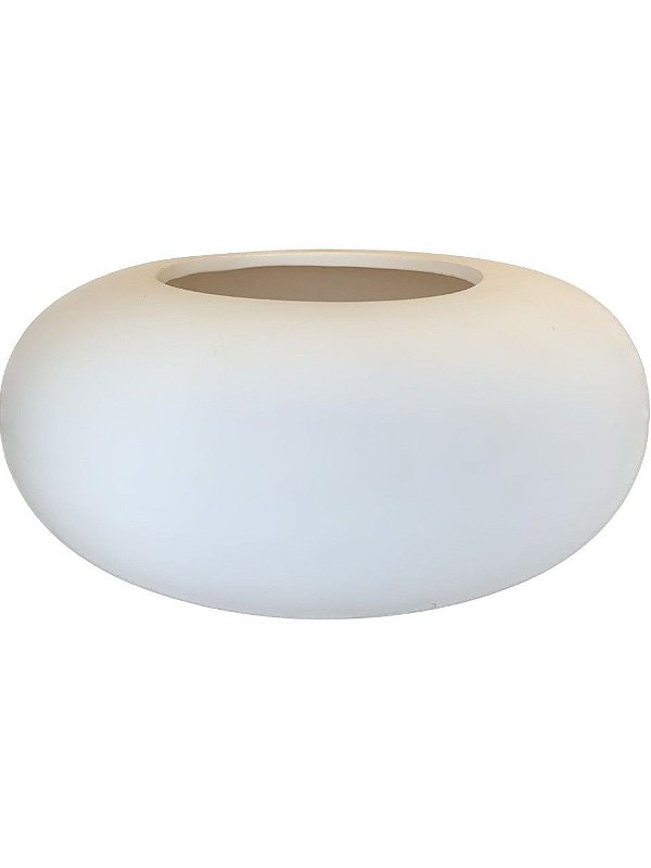 Cachepot Chinês Branco Fosco