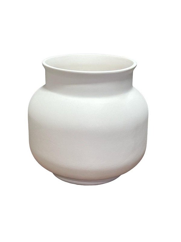 Vaso Itália Branco Fosco P