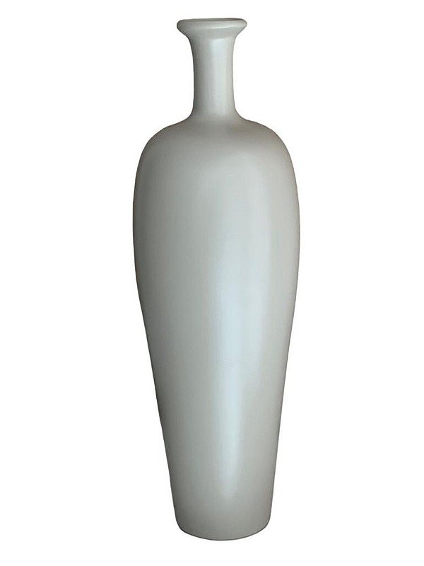 Vaso Garrafa Slim Cimento Matte G