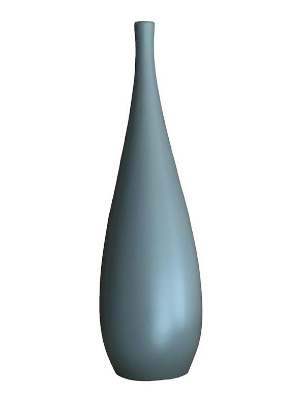 Vaso Garrafa Slin Rafina Cinza Fosco G
