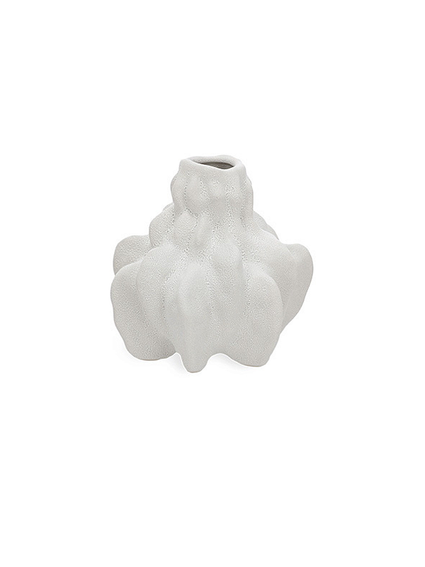VASO EM CERAMICA BRANCO FORMAS M