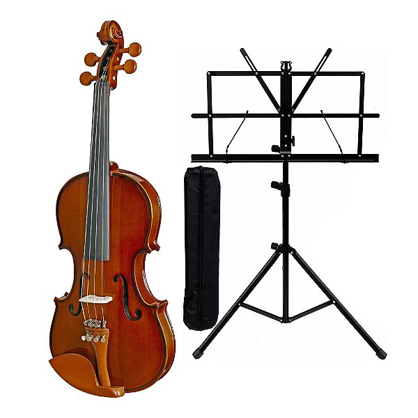 Kit Violino Eagle 3/4 VE 431 Estante Para Partitura e Case