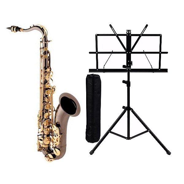 Kit Sax Tenor Eagle ST 503BG Estante Para Partitura e Case