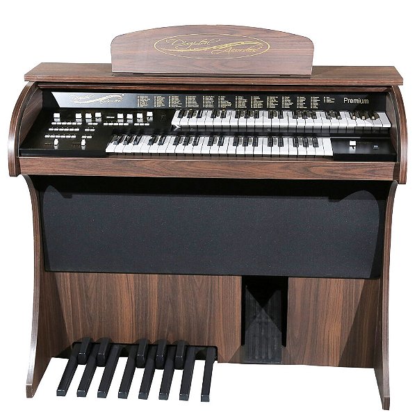 Orgão eletrônico Digital Acordes modelo Premium Infinity Marrom