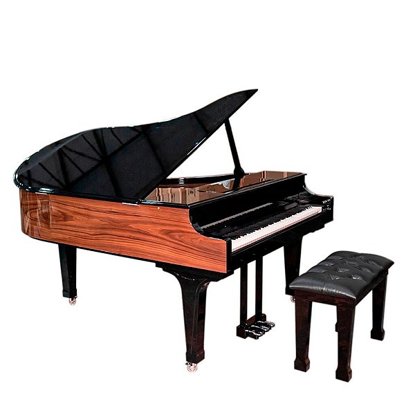 Piano Digital Acordes AC-3000 - Cauda grande (1,50 x 1,60m) - Preto brilho