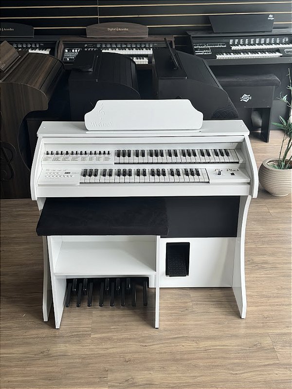Órgão Eletrônico Rohnes Liz Plus Branco Brilho - Custom By Querouminstrumento