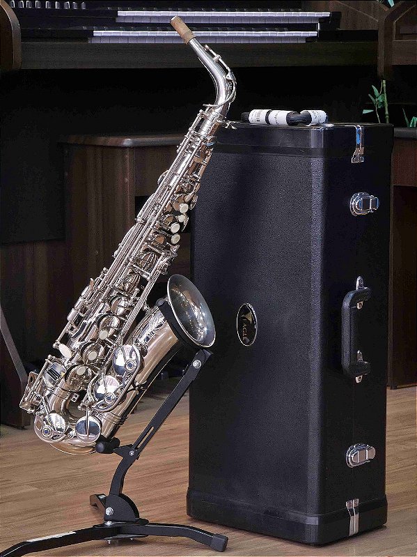 Sax Alto Eagle SA500 - Niquelado - Praticamente novo #012010025
