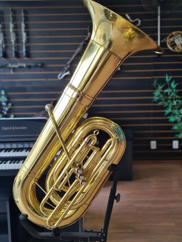 TUBA REYNOLDS 5/4 C/ 3 PISTOS LAQUEADA SIb (SEMINOVA) PARCELAMOS EM ATE 10X S JUROS #69384