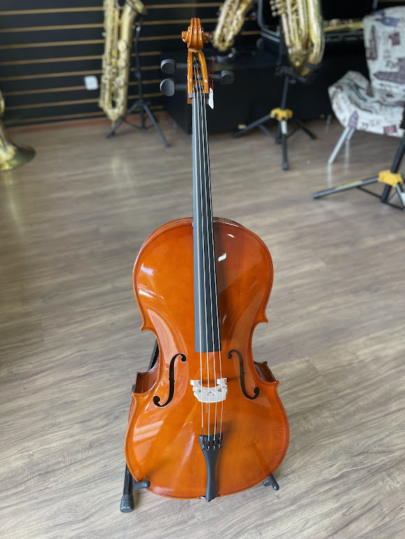 VIOLONCELLO SCHIEFFER 4/4 BRILHO (NOVO) PARCELAMOS EM ATE 10X S/ JUROS #SCHCLO4/4-003
