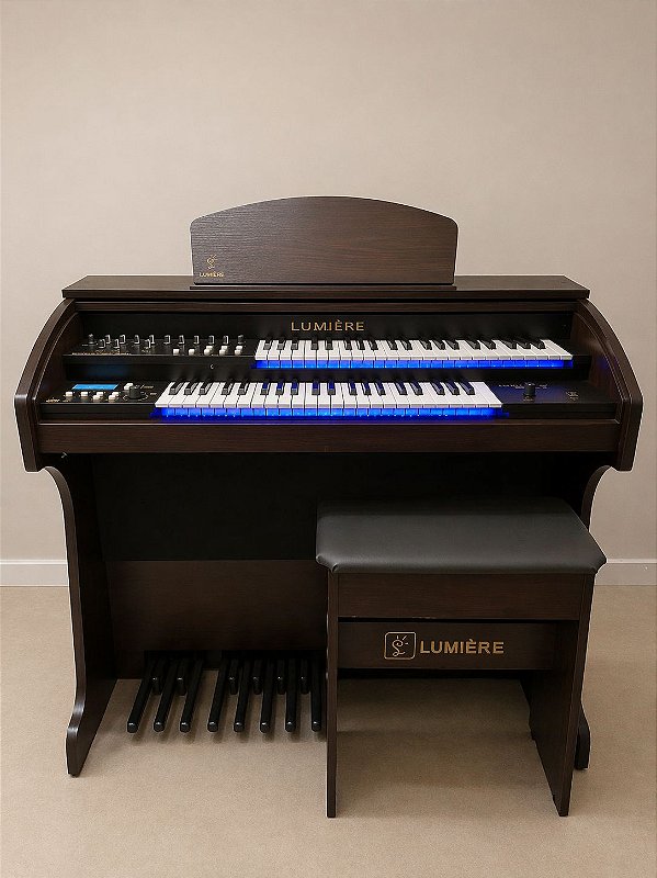 Orgão eletrônico Lumiere Alpha 3 (clave de sol personalizado em alto relevo)