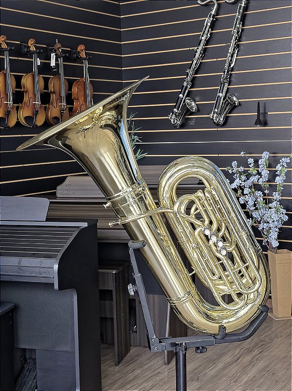 Tuba 5/4 King Modelo 2341 c/ 4 pistos laterais e campana removível (SEMINOVA) #443307