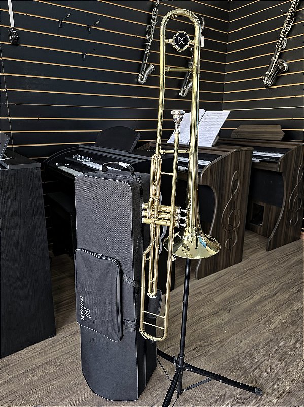 Trombone de pistos Michael em si bemol WTPM35N - venda no estado de conservação (SEMINOVO) #3105557