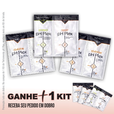pH Plex Kit de Reconstrução Capilar - Tratamento Completo para 1 Mês
