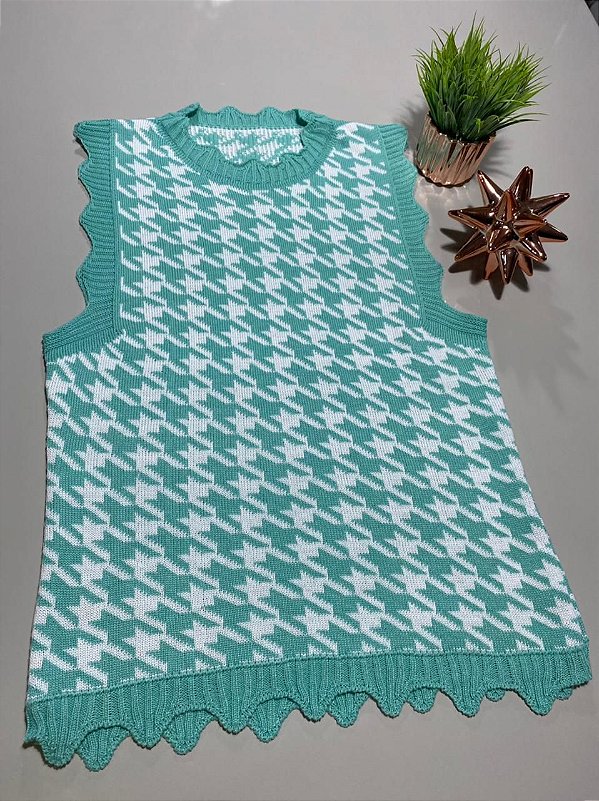 blusa colete tricot