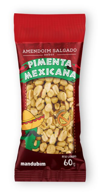 Amendoim Salgado Pimenta Mexicana 60g