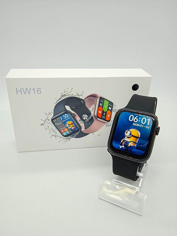 hw16 smartwatch preto