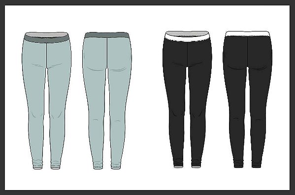 z-CALÇA LEGGINGS FEMININA ADULTO  -   MOLDE DIGITAL VIA E-MAIL
