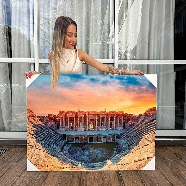 Quadro Decorativo Canvas Hierápolis Teatro Romano Horizontal