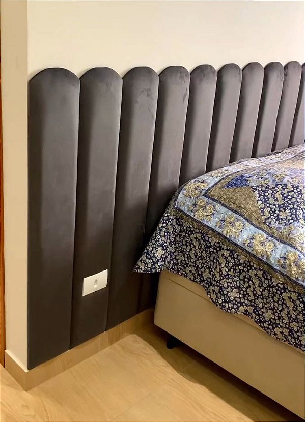 Cabeceira de Cama Estofada Decorativa Tipo Cerquinha 60x20