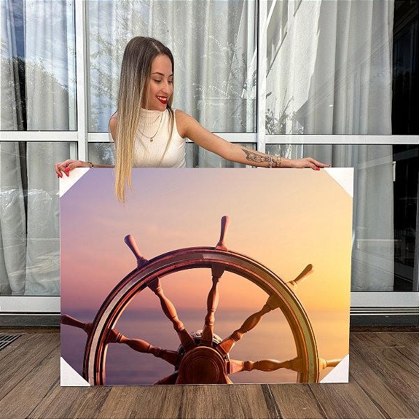 Quadro Decorativo Canvas Paisagem de Timão Ao Por do Sol Horizontal