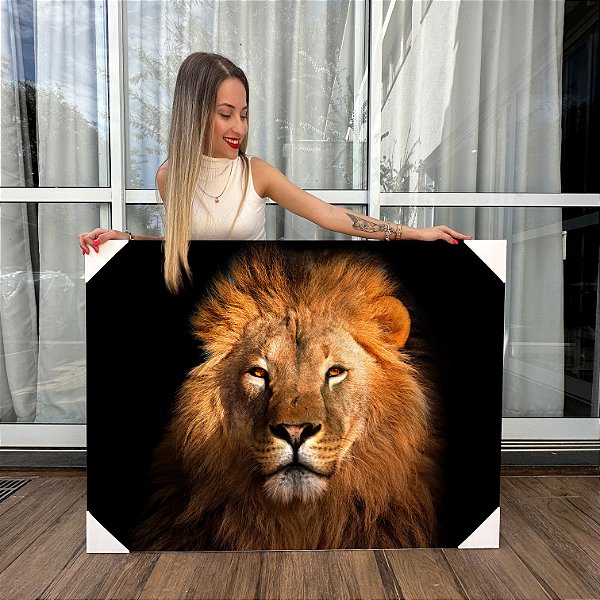 Quadro Decorativo Canvas Leão de Judá Horizontal