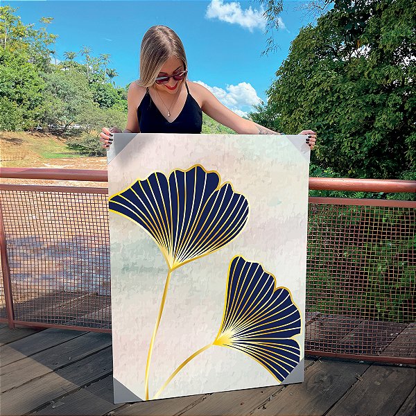 Quadro Decorativo Canvas Composição Leque Floral Colorido II Vertical
