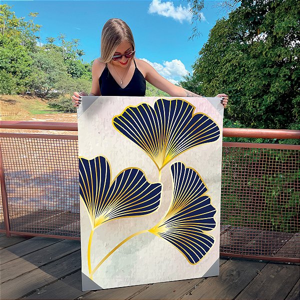Quadro Decorativo Canvas Composição Leque Floral Colorido III Vertical