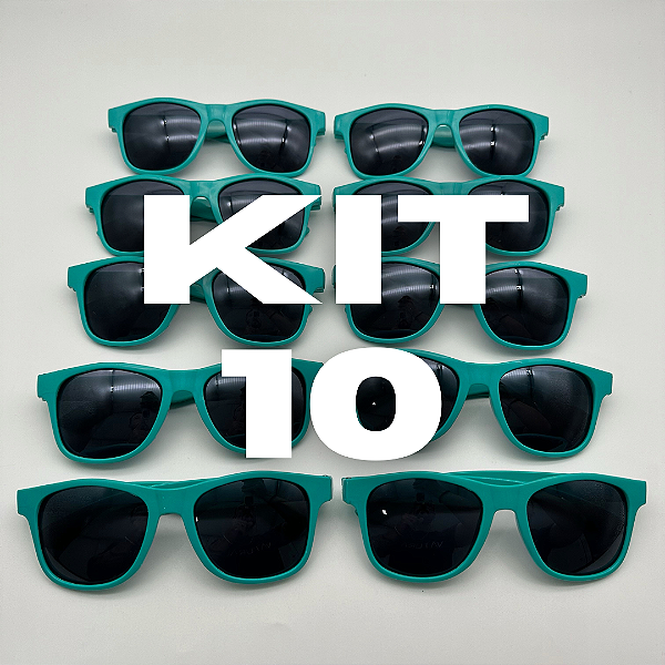 KIT 10 BALLON FESTA VERDE ÁGUA