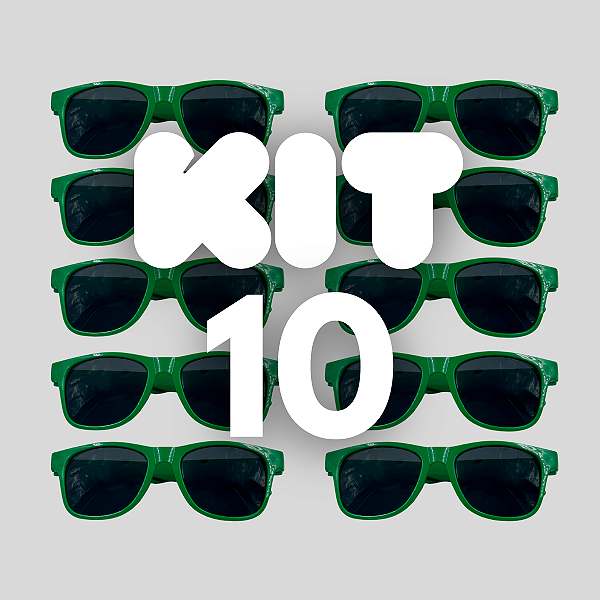KIT 10 BALLON FESTA VERDE BANDEIRA