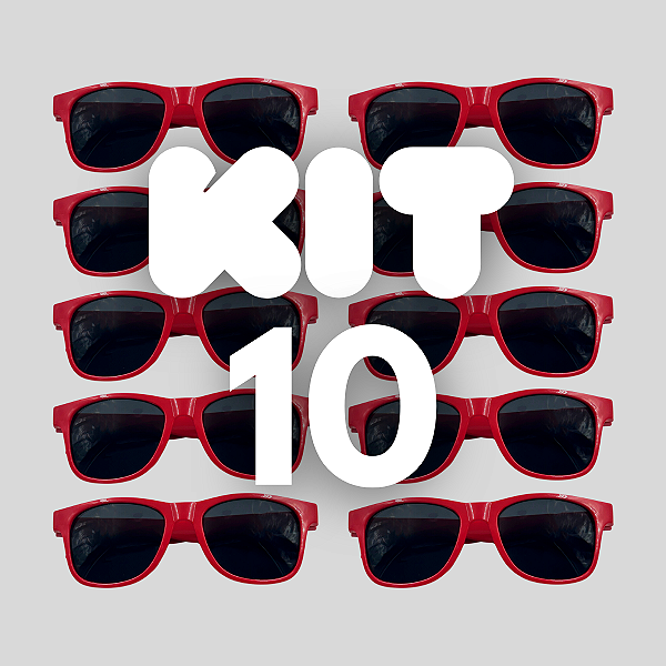 KIT 10 BALLON FESTA VERMELHO