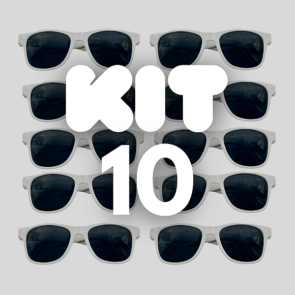 KIT 10 BALLON FESTA BRANCO