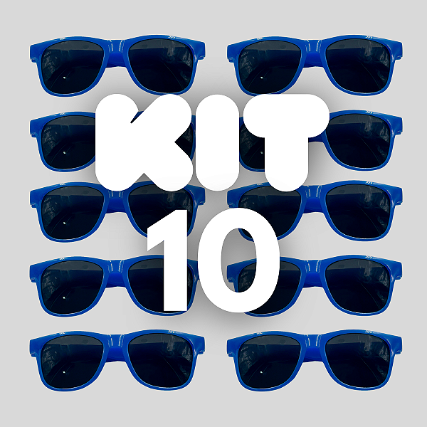 KIT 10 BALLON FESTA AZUL BIC