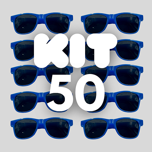 KIT 50 BALLON FESTA AZUL BIC