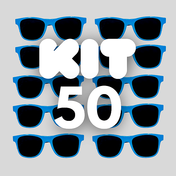 KIT 50 BALLON FESTA AZUL CLARO