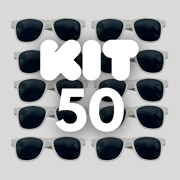 KIT 50 BALLON FESTA BRANCO