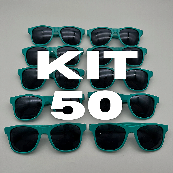 KIT 50 BALLON FESTA VERDE ÁGUA