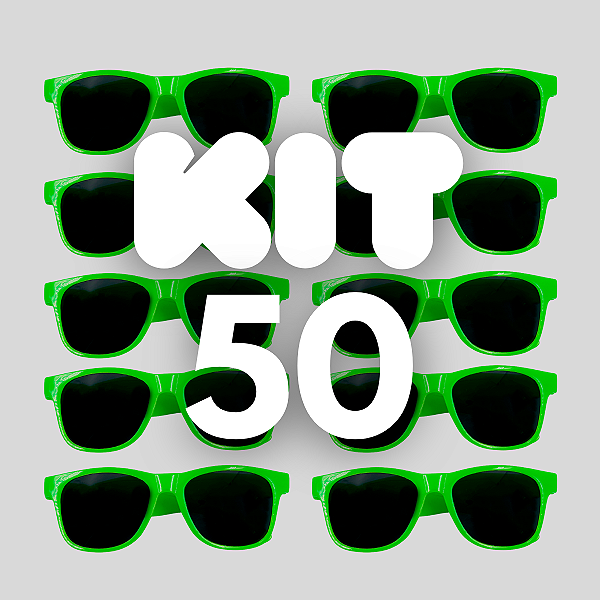 KIT 50 BALLON FESTA VERDE NEON